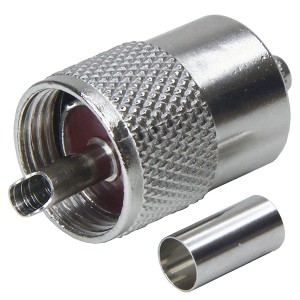 Штекер UHF на кабель RG 58/U обжим (U-111F, PL-259)