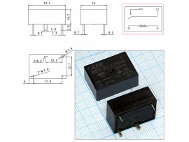 Реле 24VDC BPD-SS-124DM 10A/250VAC