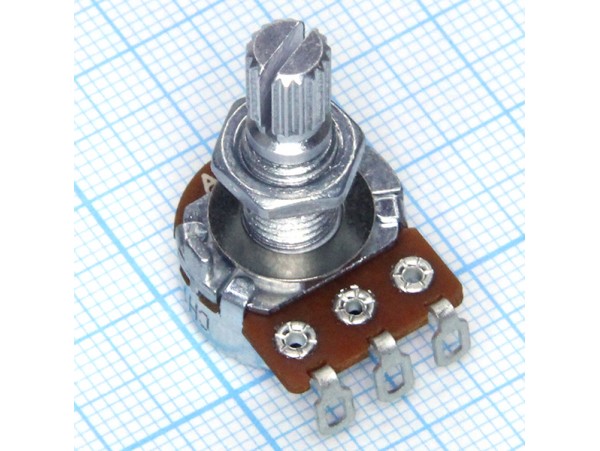 Рез. 500к под гайку RV16AF-10B6-20K-A500K d=16 L=20