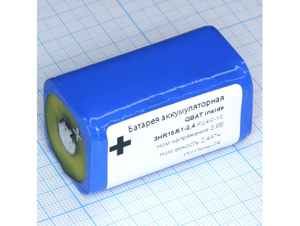 Акк 3,6V/2400mAh 3HR15/51-2.4