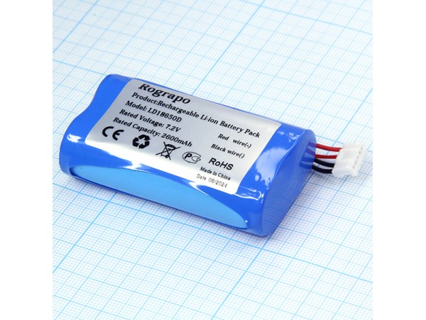 Акк. 7,2V/2600mAh LD18650D 5pin