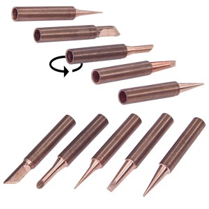 Набор жал для паяльника 900M-T, 5 штук, медь