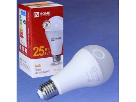 Лампа 220V 25W E27 3000K LED InHome