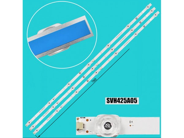 Планка подсветки SVH425A05 760мм 7 линз (компл. 3шт)