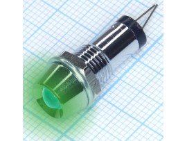 L-607G 2V светодиод в корпусе d=8mm зеленый