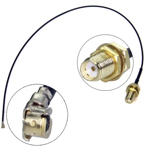 SMA-female - U.FL (IPX) перех. антенный, 25 см