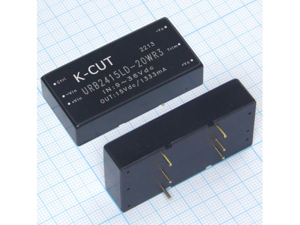 URB2415LD-20WR3 (9V-36V>15V/1.3A) Преобразователь напр.