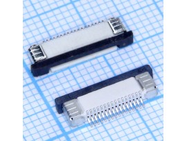 FPC 0,5-18-02 розетка 18к под шлейф, шаг 0,5мм, SMD