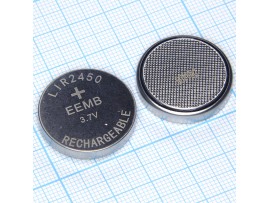 LIR2450 аккумулятор 3,7V/120mAh
