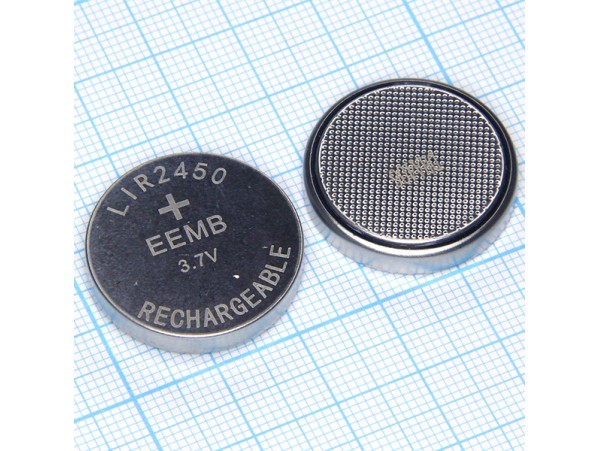 LIR2450 аккумулятор 3,7V/120mAh