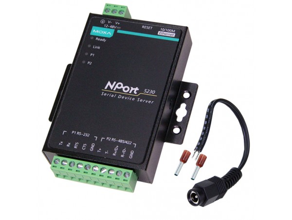 NPort 5230 преобр. RS-232 + RS-422/485 в Ethernet