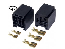 JD2914 колодка реле 2х6,3 + 3х9,5мм