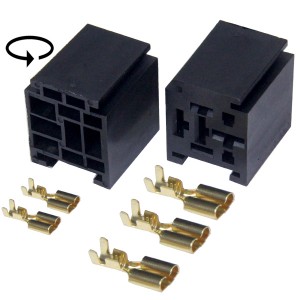 JD2914 колодка реле 2х6,3 + 3х9,5мм