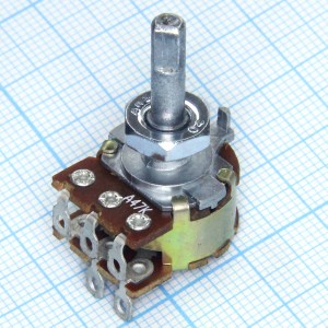 Резистор СП3-400 д М 47 кОм А вал 3/20