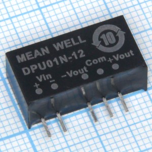 DPU01N-12 ( 21,6-26,4VDC>±12VDC/42mA) Преобр. напр.