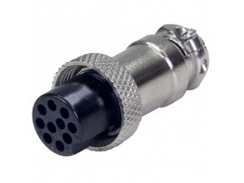 GX16M-10A розетка 10PIN на кабель 16мм