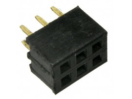 PBD2-6 Розетка 6к.(2х3) на плату