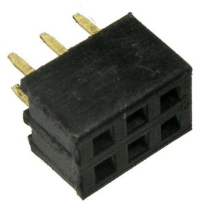 PBD2-6 Розетка 6к.(2х3) на плату