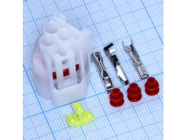 DJ7031Y-2.3-21 розетка а/м 3pin влагозащищенная