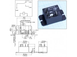 Реле 12VDC NT90TPNLAE12SB 1A 40A/240VAC