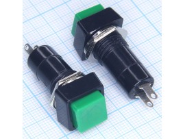 PBS-12A 250V/1A on-off зеленая кнопка
