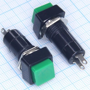 PBS-12A 250V/1A on-off зеленая кнопка