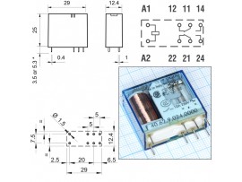 Реле 24VDC 406290240000 2C 10A/250VAC