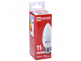 Лампа 220V 11W E27 4000K LED свеча InHome