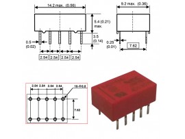 Реле 5VDC EA2-5NU 2C 1A/250VAC