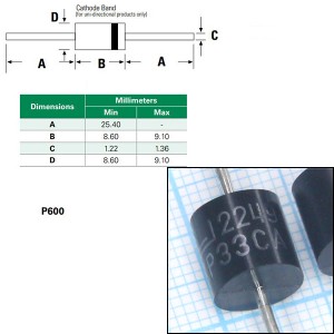 5KP33CA Диод защитный 5000W/33V