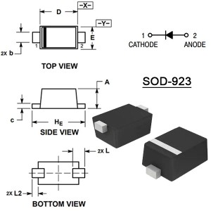 NSR0240P2T5G диод Шоттки