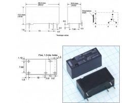 Реле 12VDC G6RN-1-12VDC 1C 8A/250VAC