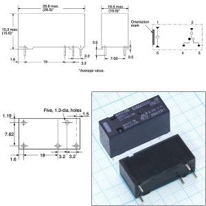 Реле 12VDC G6RN-1-12VDC 1C 8A/250VAC
