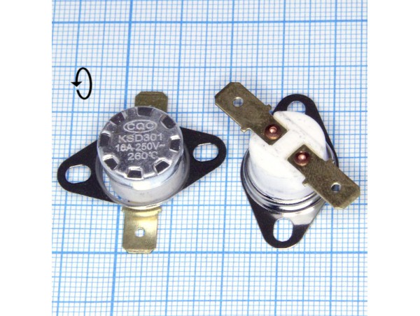 KSD-301-260С 250V16A Термостат нормально замкнутый
