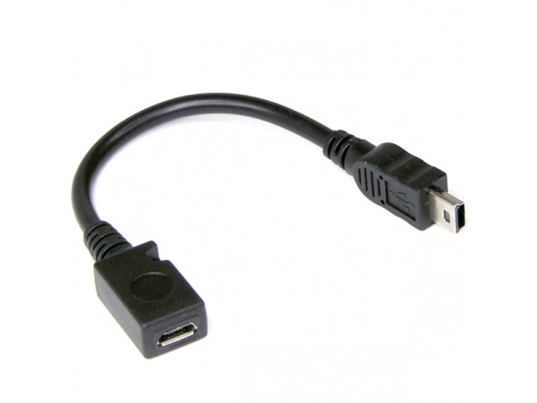 Переходник micro USB>mini USB (гнездо>штекер)