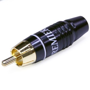 RCA вилка мет. белая 1-226G