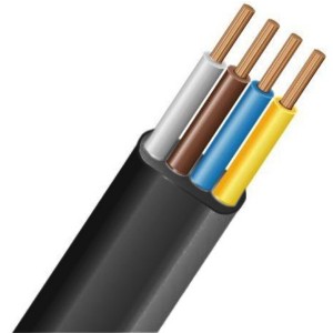 ШТЛП-4 Кабель телефонный 4ж (черный) Cu