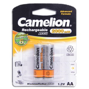 Аккумулятор 1,2V/2000 R06 NIMH Camelion (d=14;L=50)