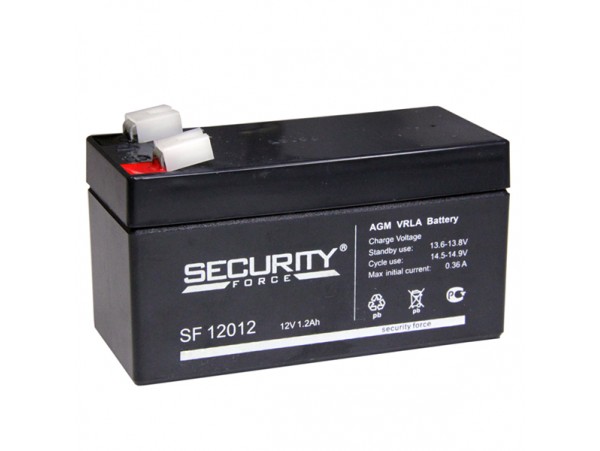 Аккумулятор 12V/1,2Ah SF12012 97х43х53 мм Security