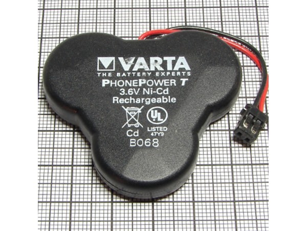Аккумулятор 3,6V/280(3*d=16;h=8)VARTA NICD(B068)
