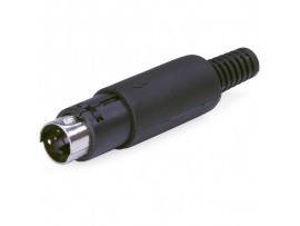MDN-004 Вилка 4к.на кабель mini DIN-4