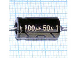 Конд.100/50V(аксиал)