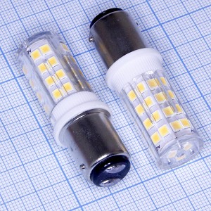 Лампа 220V 4W Ba15d 3000K LED