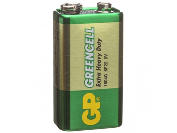 Батарея 9V 6F22 1604G GREENCELL GP