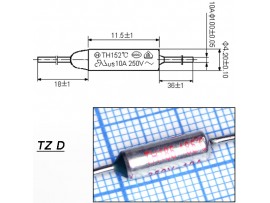 TZ D-185-10A Термопредохранитель