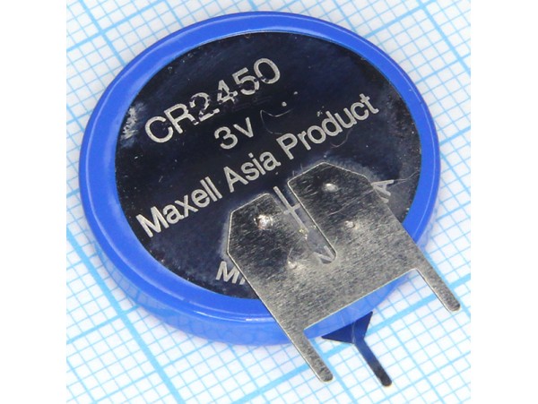 CR2450P Батарея 3V (с выводами, верт.)