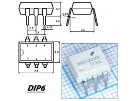 MOC3023 Оптопара