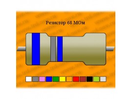 Рез.-2-68МОм КЭВ