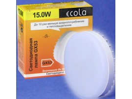 Лампа 220V 15W GX53 LED 27x75