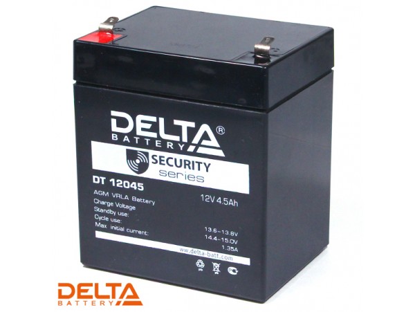 Аккумулятор 12V/4,5Ah  DT12045 90х70х100 Delta